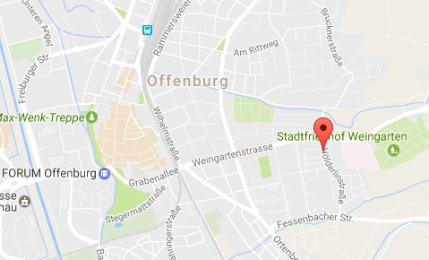 Lageplan H&ouml;lderlinstra&szlig;e 10a, Offenburg